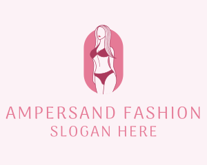 Bikini Woman Fashion logo design