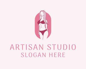 Bikini Woman Fashion logo design