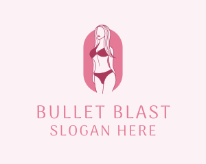 Bikini Woman Fashion logo design