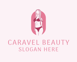 Bikini Woman Fashion logo design