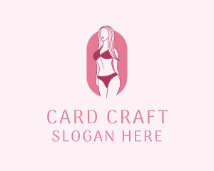 Bikini Woman Fashion logo design