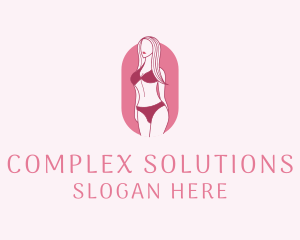 Bikini Woman Fashion logo design