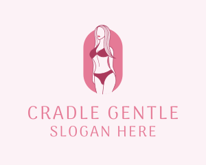 Bikini Woman Fashion logo design