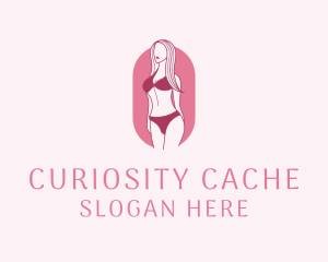 Bikini Woman Fashion logo design