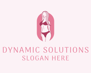 Bikini Woman Fashion logo design