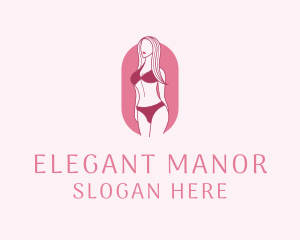 Bikini Woman Fashion logo design