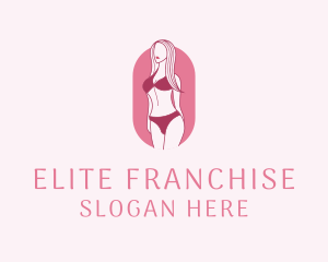 Bikini Woman Fashion logo design