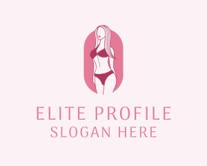 Bikini Woman Fashion logo design