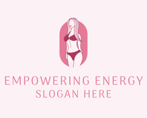 Bikini Woman Fashion logo design