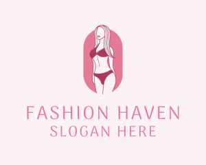 Bikini Woman Fashion logo design