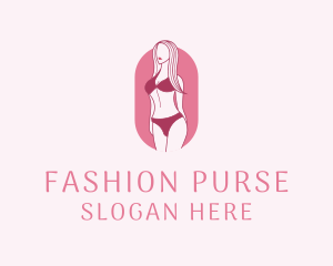 Bikini Woman Fashion logo design