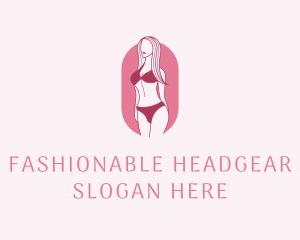 Bikini Woman Fashion logo design