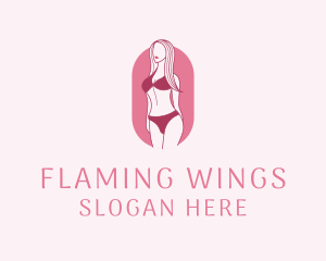 Bikini Woman Fashion logo design