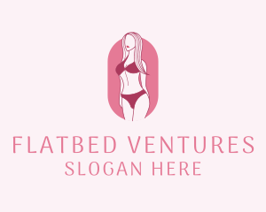 Bikini Woman Fashion logo design