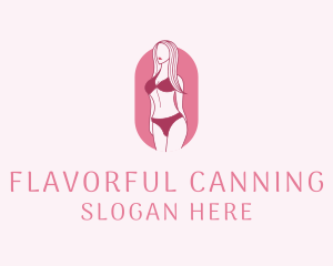 Bikini Woman Fashion logo design