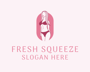 Bikini Woman Fashion logo design