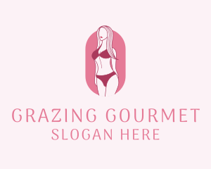 Bikini Woman Fashion logo design