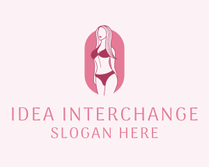 Bikini Woman Fashion logo design