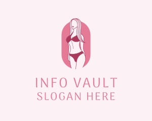 Bikini Woman Fashion logo design