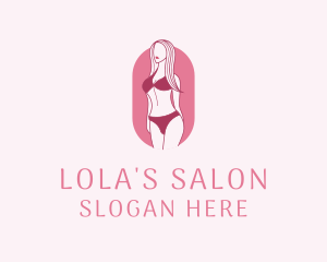 Bikini Woman Fashion logo design