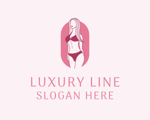 Bikini Woman Fashion logo design