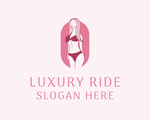 Bikini Woman Fashion logo design