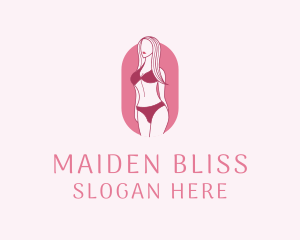 Bikini Woman Fashion logo design