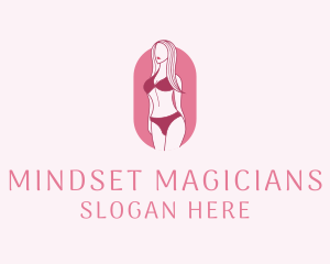 Bikini Woman Fashion logo design