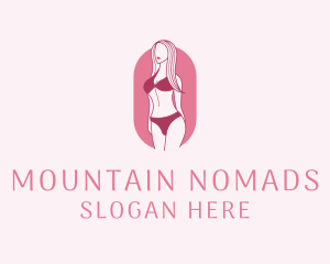 Bikini Woman Fashion logo design