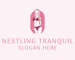 Bikini Woman Fashion logo design