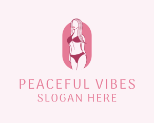 Bikini Woman Fashion logo design