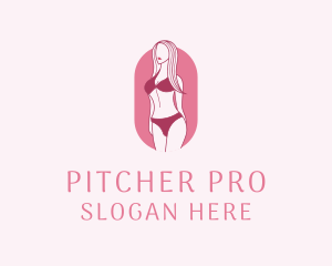 Bikini Woman Fashion logo design