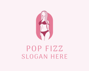 Bikini Woman Fashion logo design