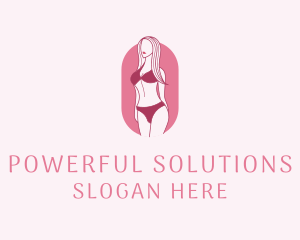 Bikini Woman Fashion logo design