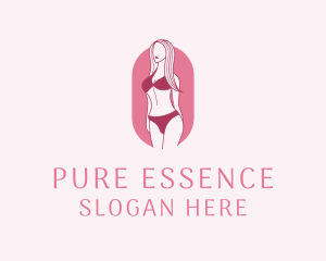 Bikini Woman Fashion logo design