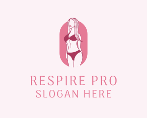 Bikini Woman Fashion logo design