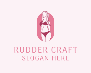 Bikini Woman Fashion logo design