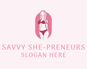 Bikini Woman Fashion logo