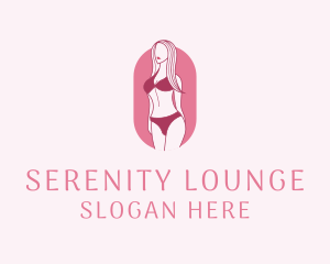 Bikini Woman Fashion logo design