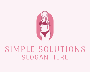 Bikini Woman Fashion logo design