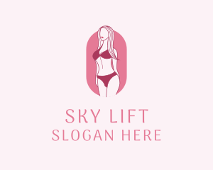 Bikini Woman Fashion logo design