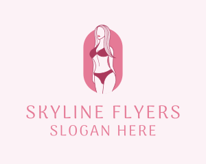 Bikini Woman Fashion logo design