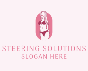 Bikini Woman Fashion logo design