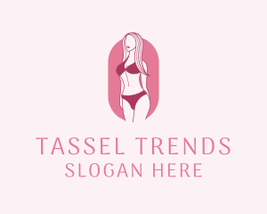 Bikini Woman Fashion logo design