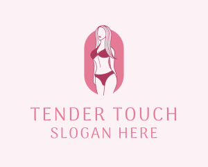 Bikini Woman Fashion logo design