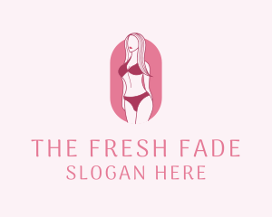 Bikini Woman Fashion logo design