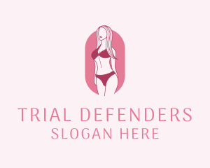 Bikini Woman Fashion logo design