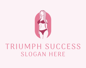 Bikini Woman Fashion logo design