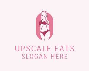 Bikini Woman Fashion logo design