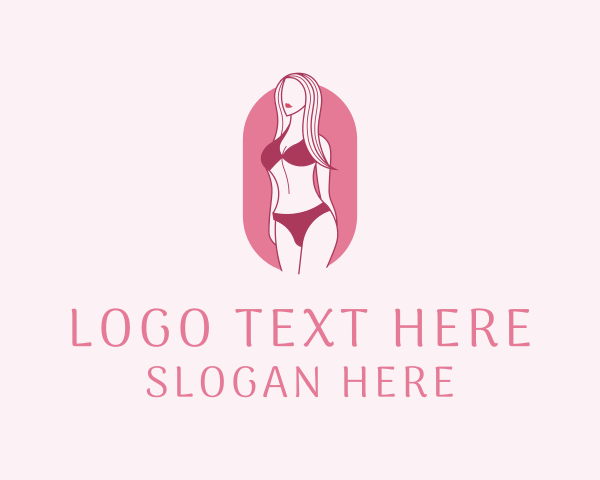 Bikini Woman Fashion logo